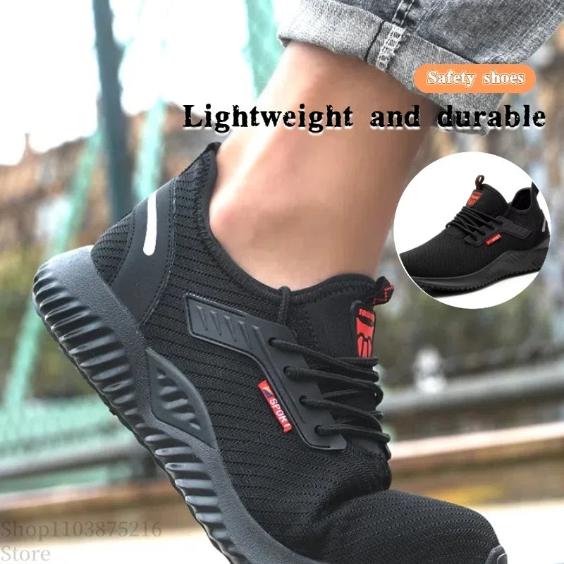 Safety Work Shoes Steel Toe Air Mesh Durable