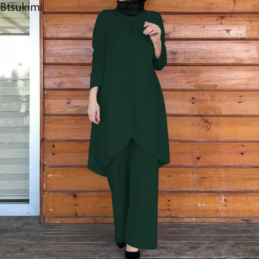 Muslim Women’s Modest Two-Piece Set 2025
