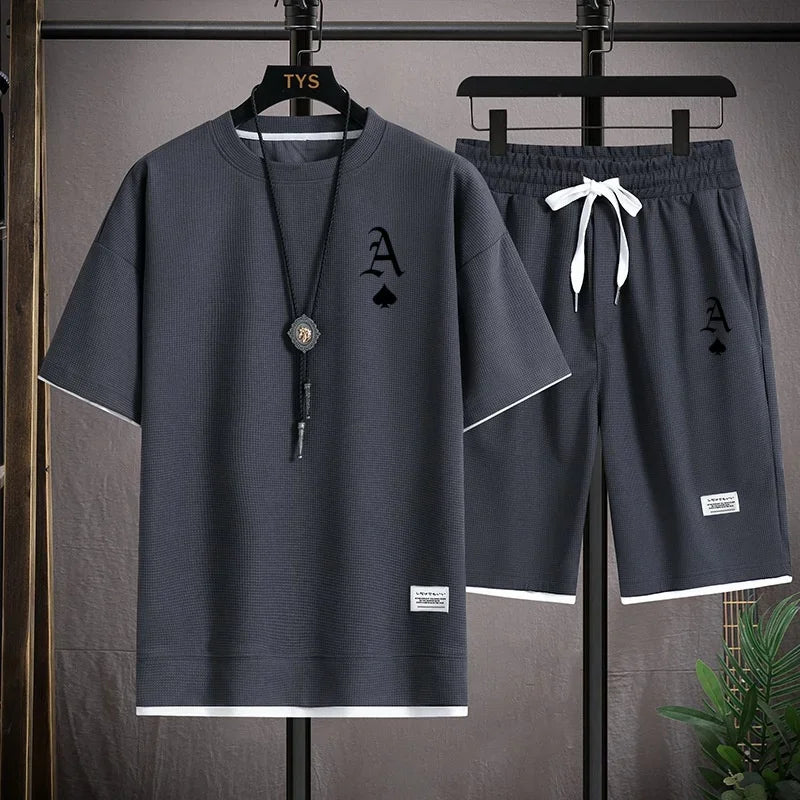 Waffger Casual Sportswear Set for Men