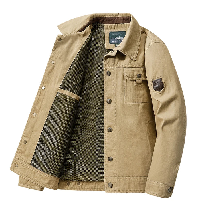 Men’s Cargo Bomber Jacket British Style