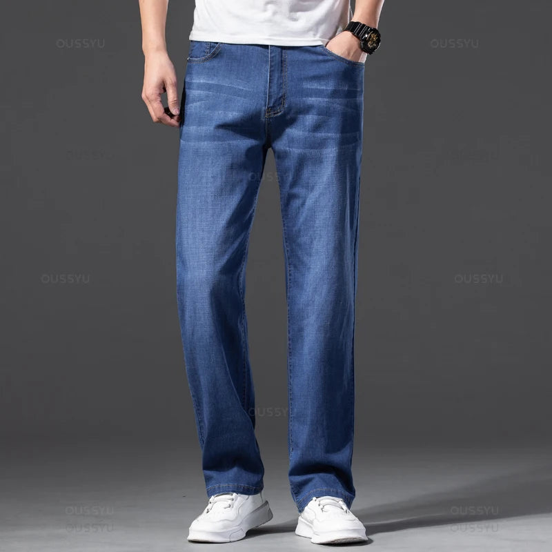 Light Blue Fit Jeans Plus Size 40 42 44 46