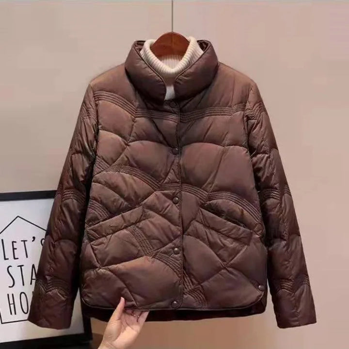 Short Puffer Coat Women’s Cotton Parka
