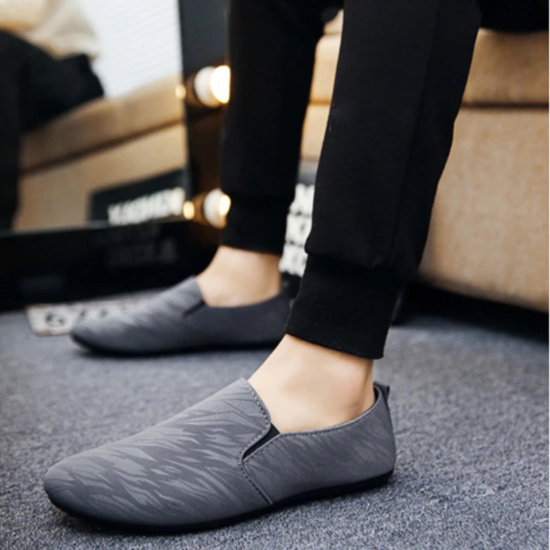 Men’s Flat-Bottomed Canvas Sports Shoes