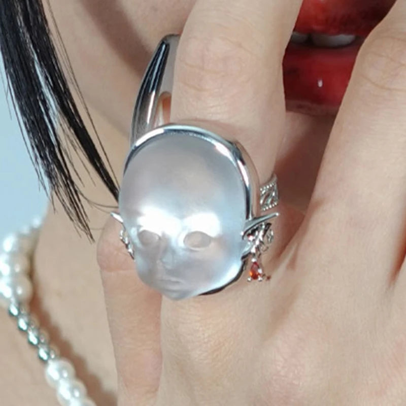Adjustable Open Ring Trendy Alloy Jewelry