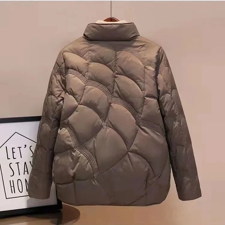 Short Puffer Coat Women’s Cotton Parka