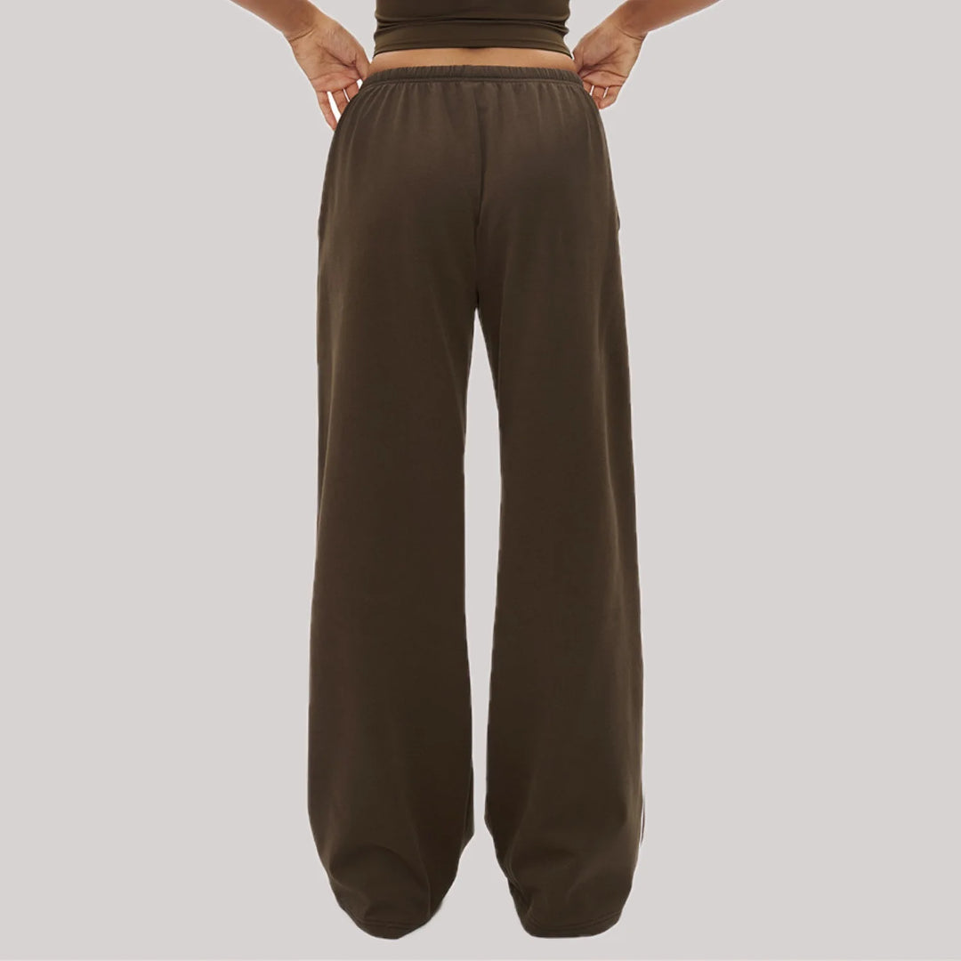 2025Women's color matching Joker sweatpants loose women's high waist straight pants with pockets women's outdoor casual pants