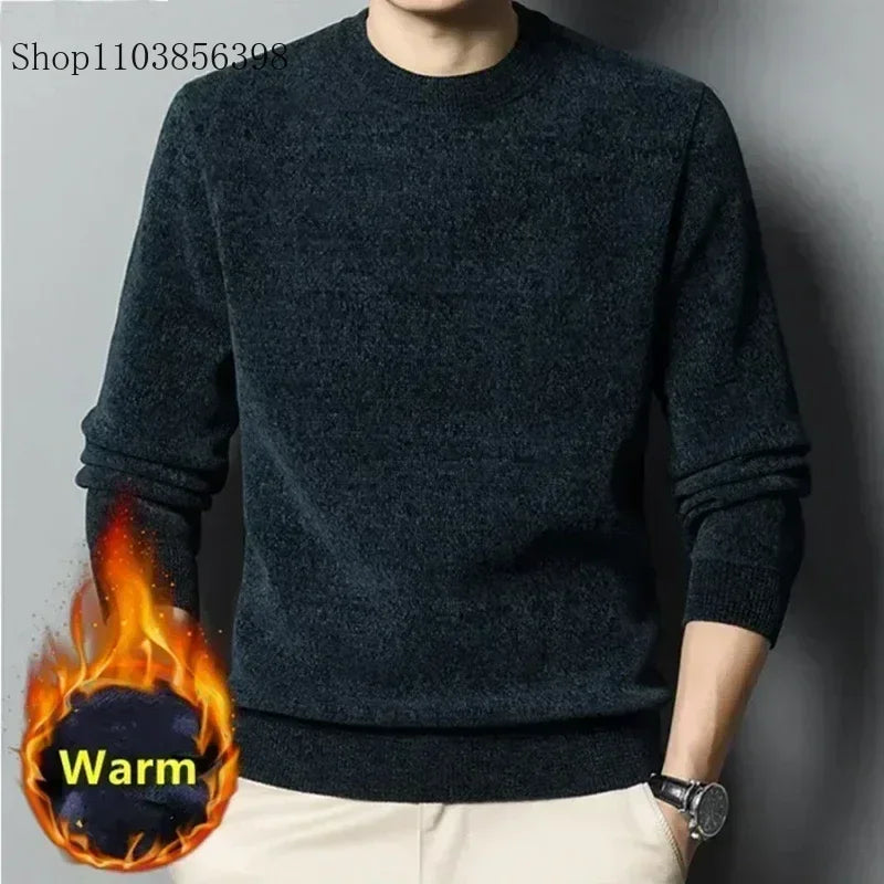 Men’s Thick Fleece-lined Sweater 2025