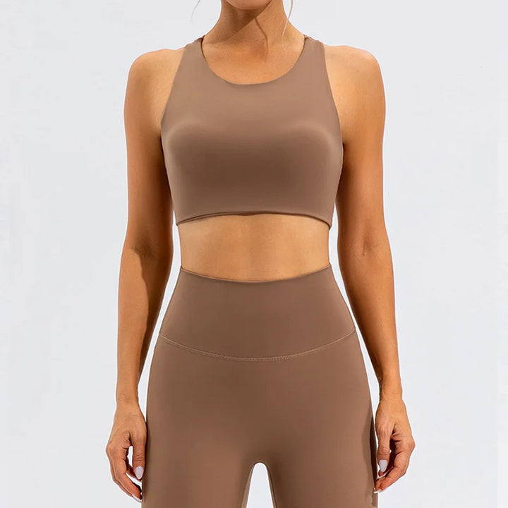 Women's Seamless Yoga Set Leggings & Crop Top