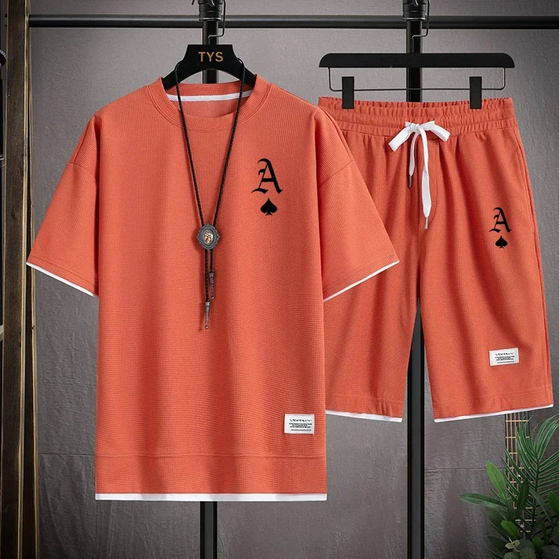 Waffger Casual Sportswear Set for Men