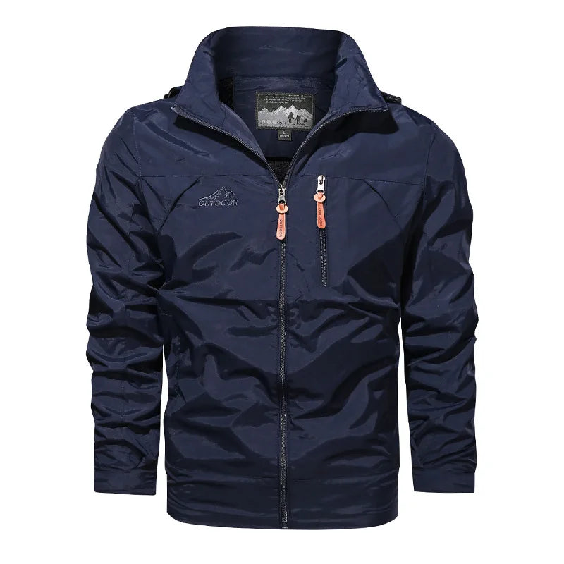 Men’s Outdoor Waterproof Jacket with Hood