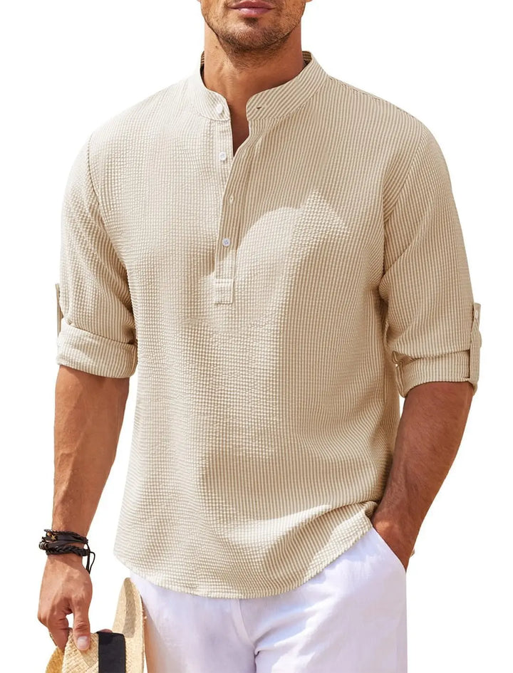Men’s Spring-Autumn Stand-up Casual T-shirt