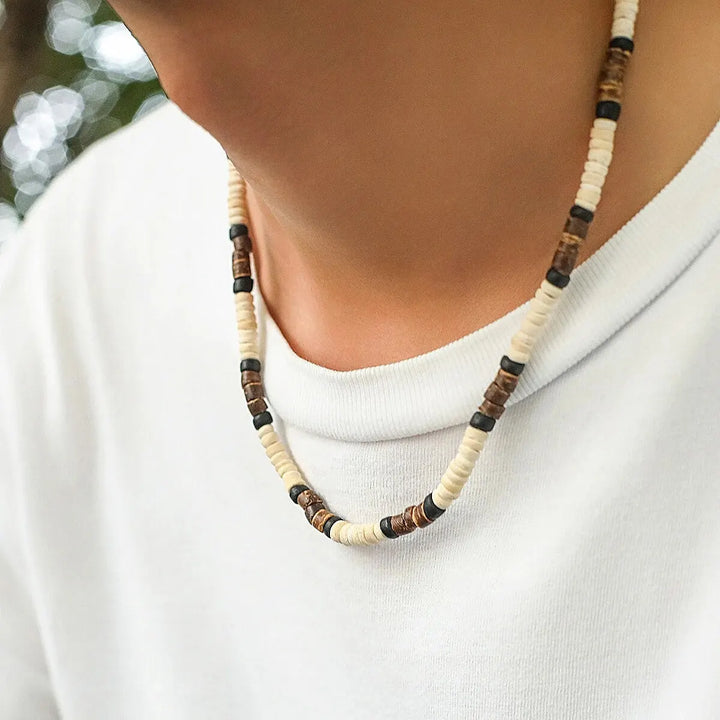 Wooden Surfer Necklace