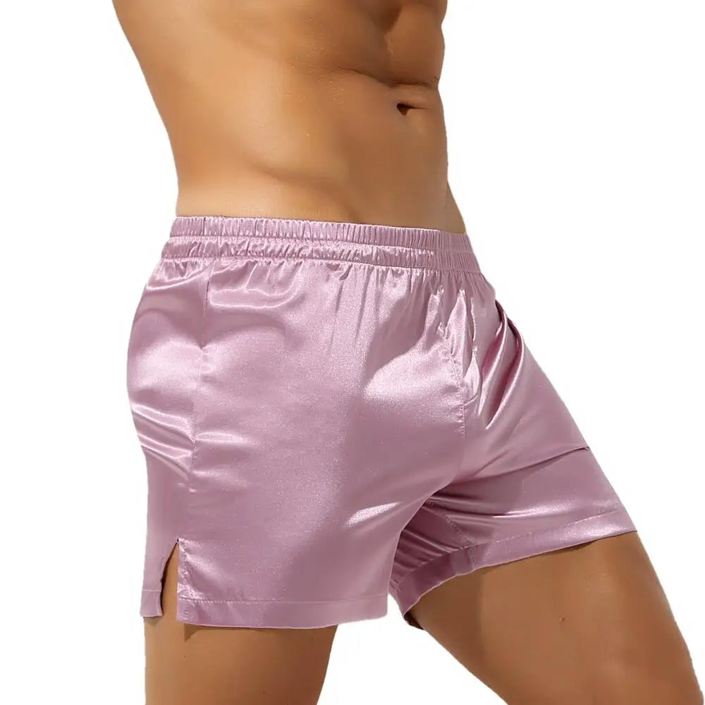 Soft Silk Pajamas Boxers for Men 2025