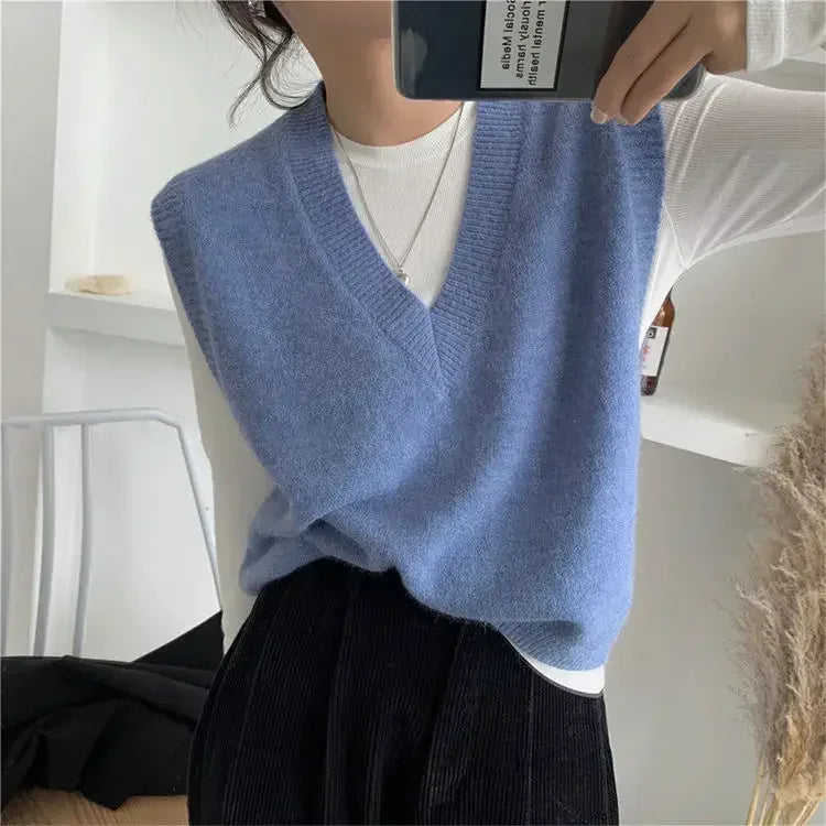 Cropped Knitwear Vest Autumn 2024