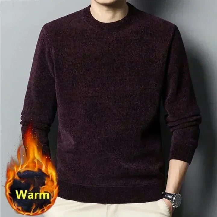 Men’s Thick Fleece-lined Sweater 2025
