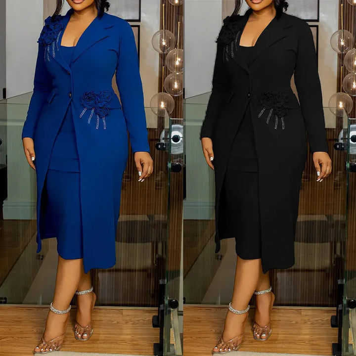 Women's Floral Two-Piece Dress Set