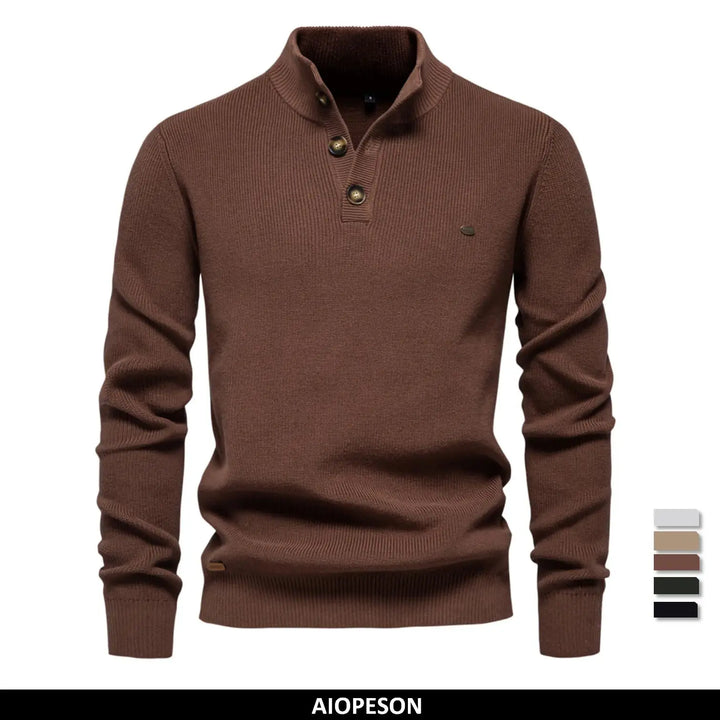 Mens Mock Neck Sweater