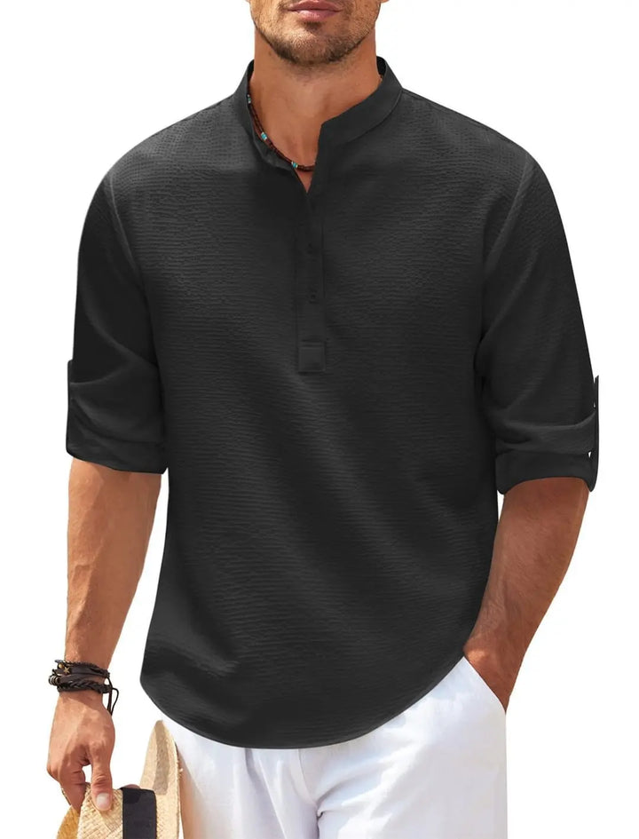 Men’s Spring-Autumn Stand-up Casual T-shirt