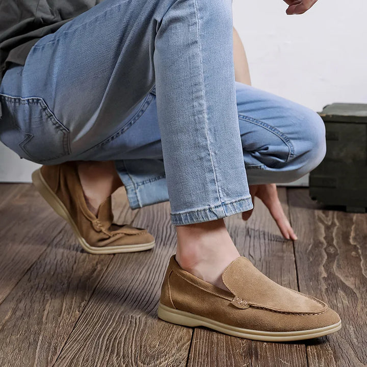 Cow Suede Leather Loafers
