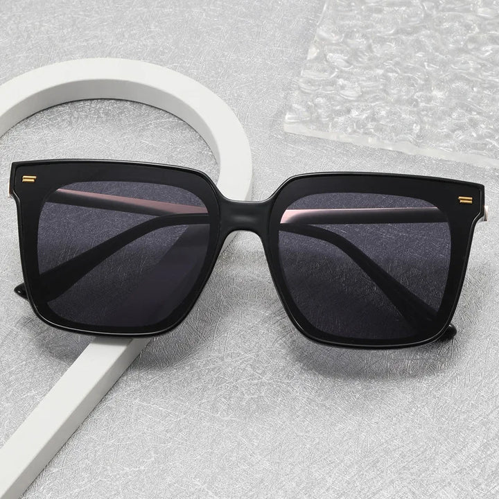 Sunglasses with a high-end feel, ins generous frame, round face, slimming effect, polarized sun protection, men's sunglasses
