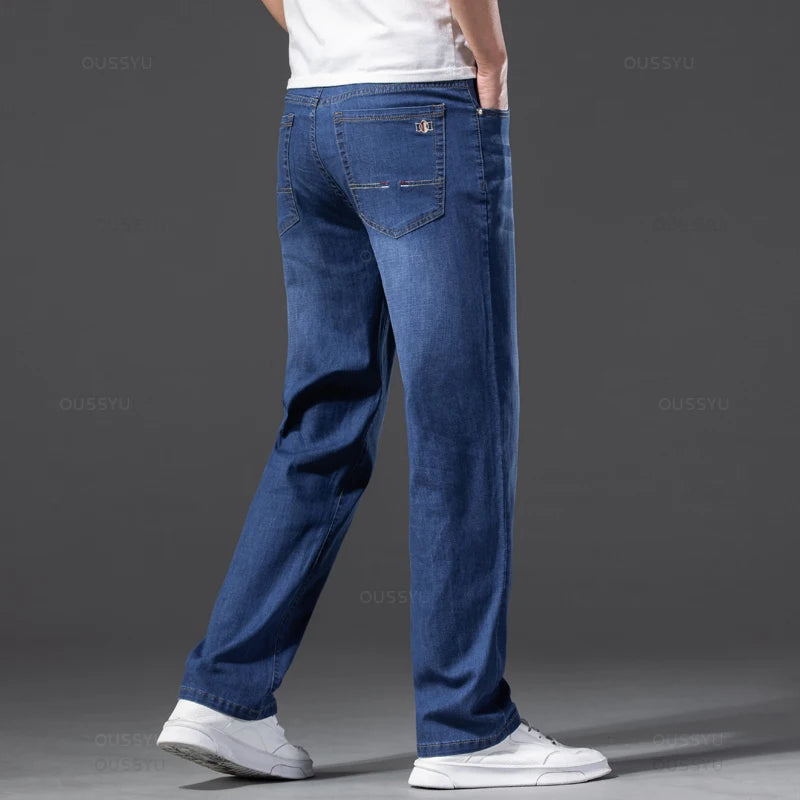 Light Blue Fit Jeans Plus Size 40 42 44 46