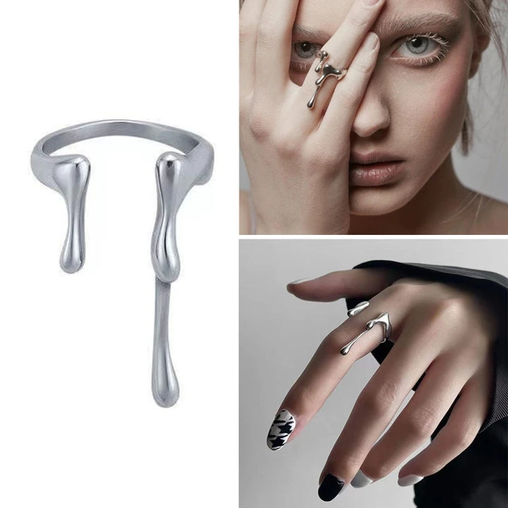 Adjustable Chunky Punk Ring Bold Unisex Style