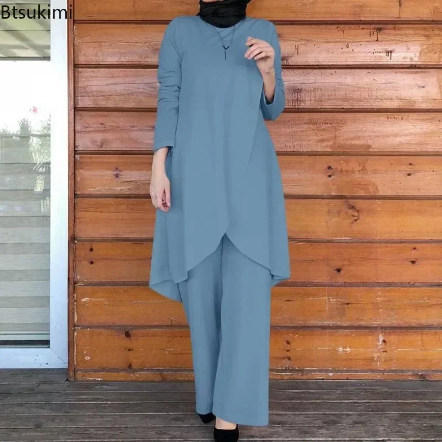 Muslim Women’s Modest Two-Piece Set 2025