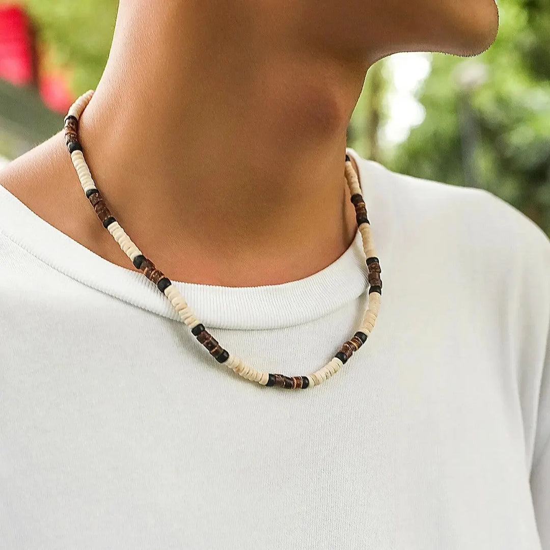 Wooden Surfer Necklace