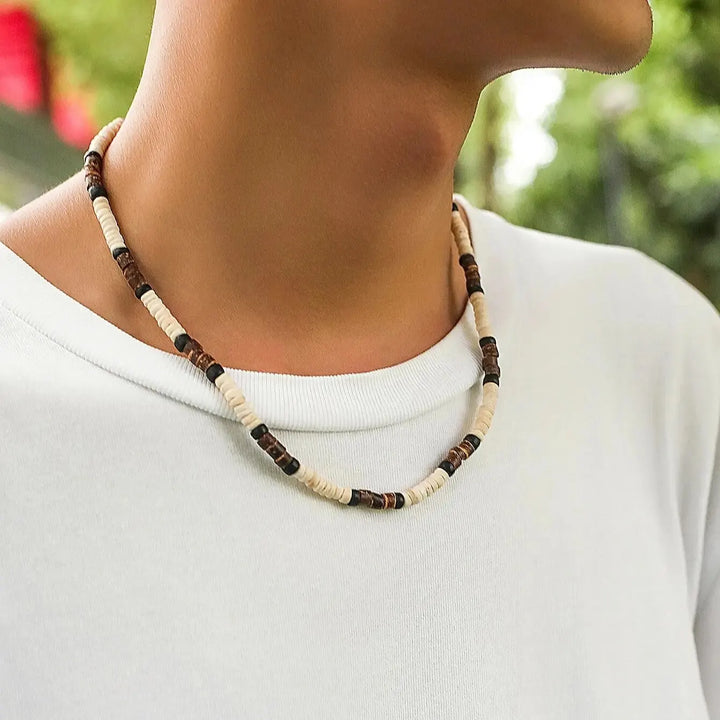 Wooden Surfer Necklace
