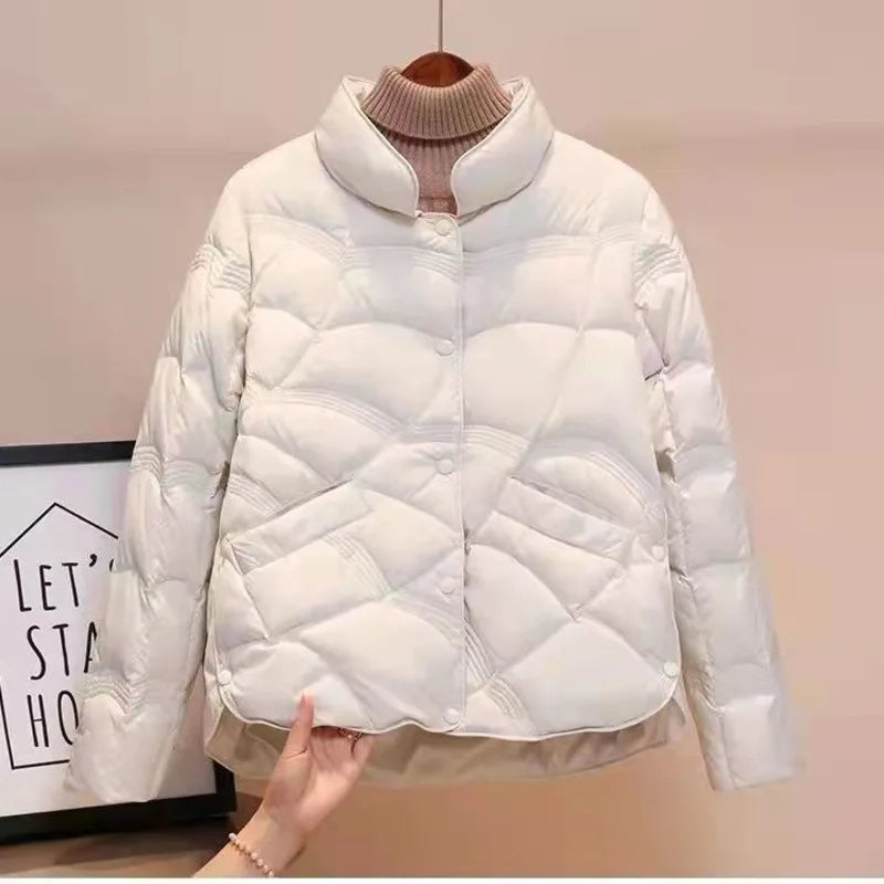 Short Puffer Coat Women’s Cotton Parka