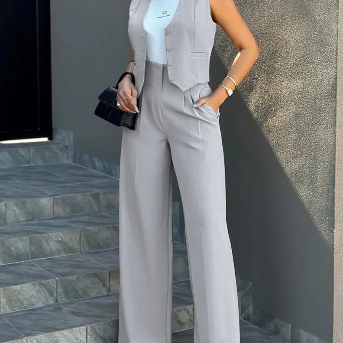 Women’s Vest & Pants Set Chic Two-Piece