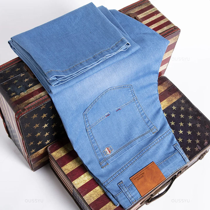 Light Blue Fit Jeans Plus Size 40 42 44 46