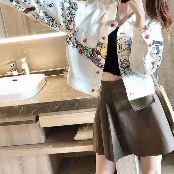 Short Denim Jacket Women’s Korean Streetwear