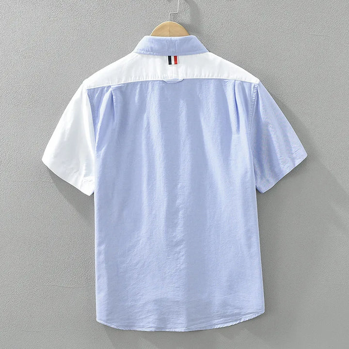 Men’s Cotton Patchwork Shirt Spring/Summer